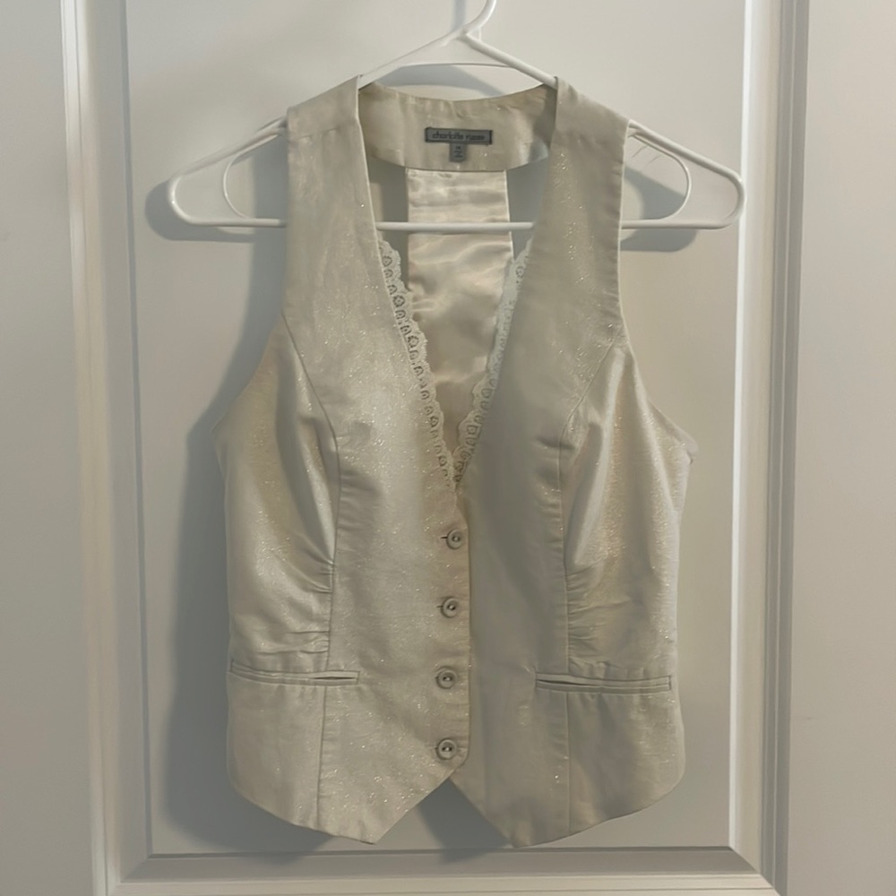 Charlotte Russe Sweet and Sparkly Vest Top Size Medium